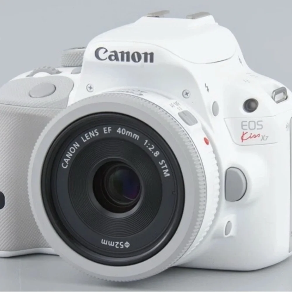 Canon White Digital Camera with Modern Design